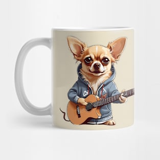 Chihuahua Playing Guitar Mug